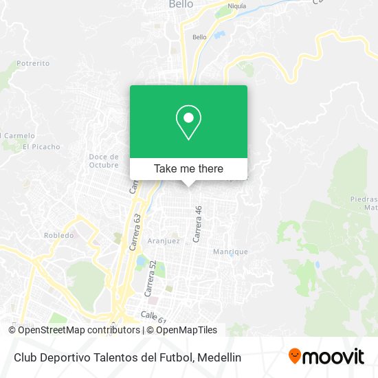 Club Deportivo Talentos del Futbol map