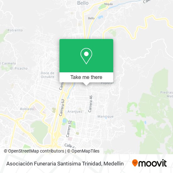 Mapa de Asociación Funeraria Santisima Trinidad