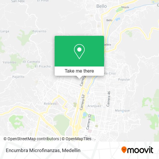 Encumbra Microfinanzas map