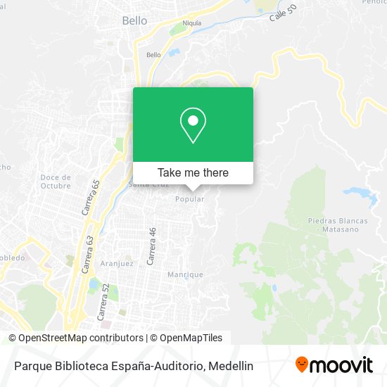 Mapa de Parque Biblioteca España-Auditorio