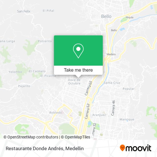 Mapa de Restaurante Donde Andrés