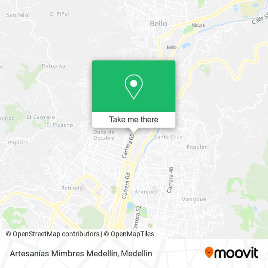 Artesanías Mimbres Medellín map