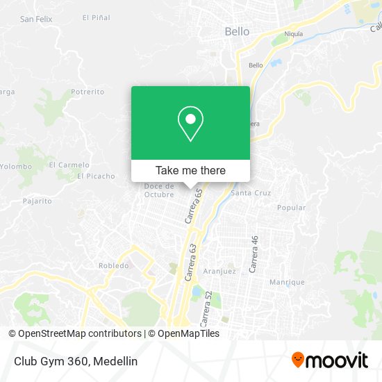 Club Gym 360 map