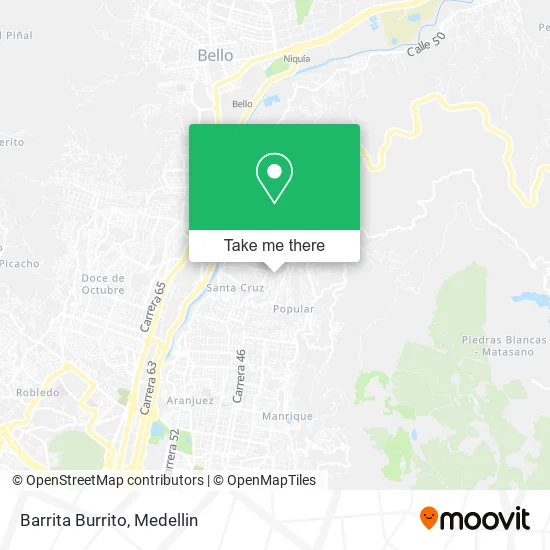 Barrita Burrito map