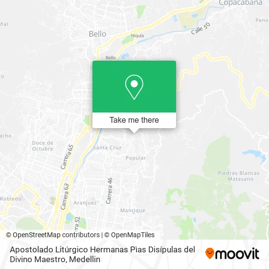 Mapa de Apostolado Litúrgico Hermanas Pìas Disípulas del Divino Maestro