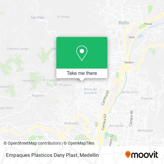 Empaques Plásticos Dany Plast map