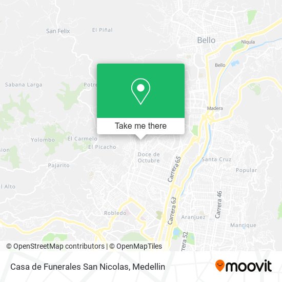 Casa de Funerales San Nicolas map