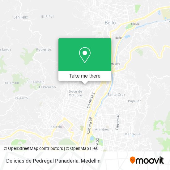 Mapa de Delicias de Pedregal Panadería