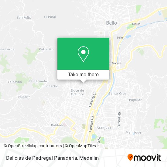 Delicias de Pedregal Panadería map