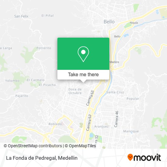 Mapa de La Fonda de Pedregal