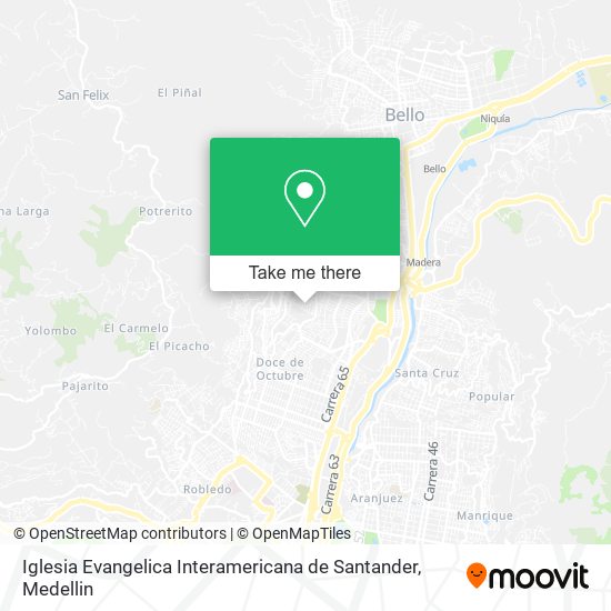 Mapa de Iglesia Evangelica Interamericana de Santander