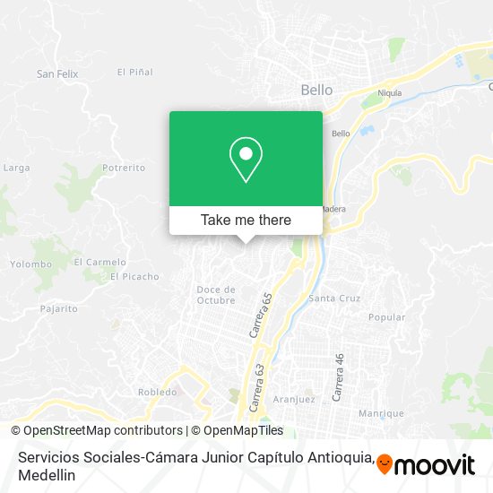 Servicios Sociales-Cámara Junior Capítulo Antioquia map