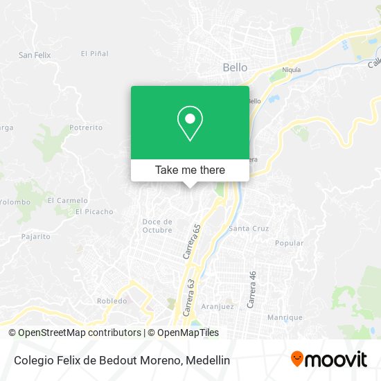 Colegio Felix de Bedout Moreno map