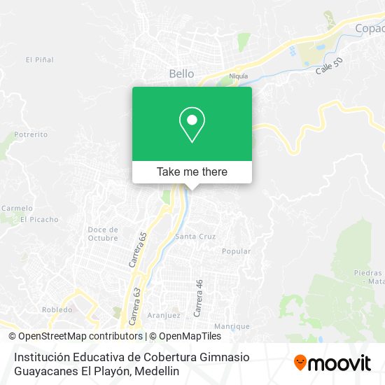 Institución Educativa de Cobertura Gimnasio Guayacanes El Playón map