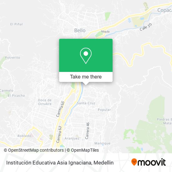 Institución Educativa Asia Ignaciana map