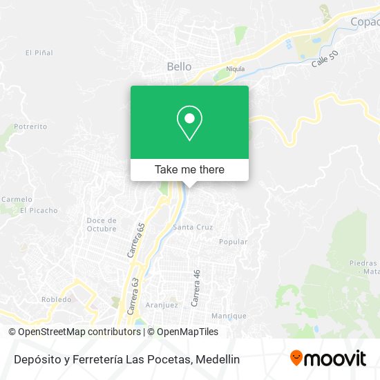 Depósito y Ferretería Las Pocetas map