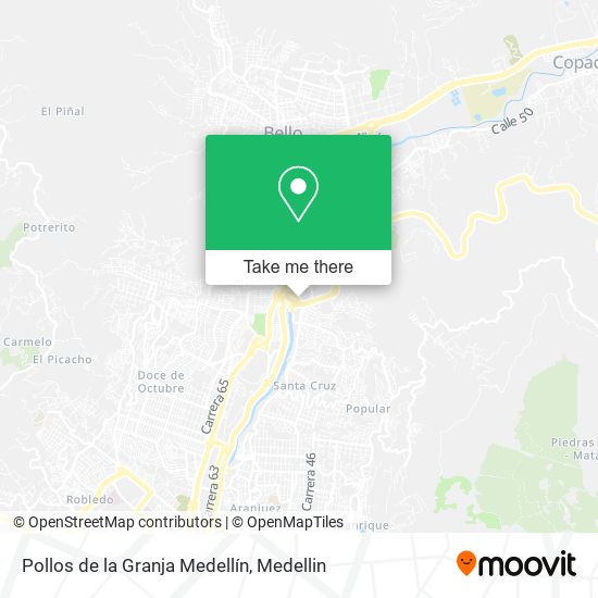 Pollos de la Granja Medellín map