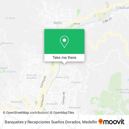 Banquetes y Recepciones Sueños Dorados map