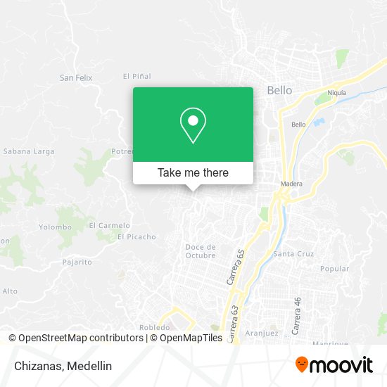 Mapa de Chizanas