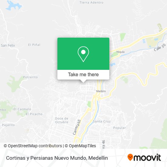 Cortinas y Persianas Nuevo Mundo map