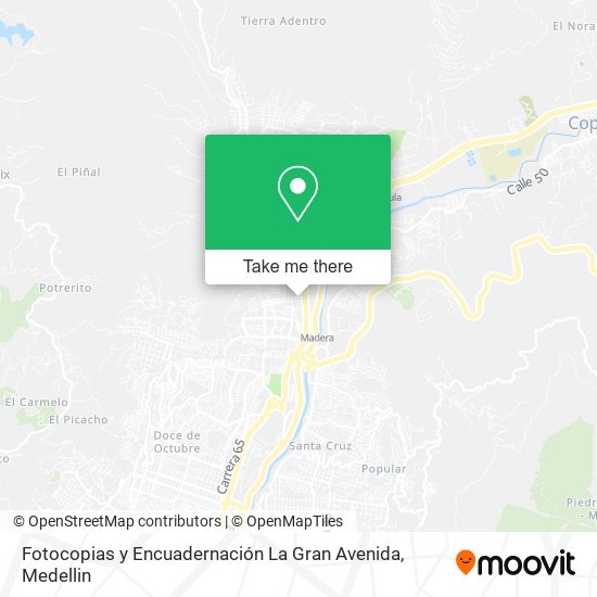 Fotocopias y Encuadernación La Gran Avenida map