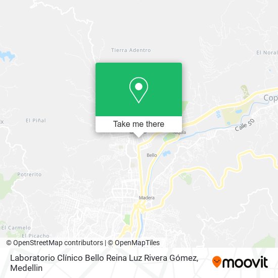 Laboratorio Clínico Bello Reina Luz Rivera Gómez map