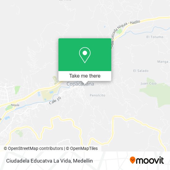 Ciudadela Educatva La Vida map