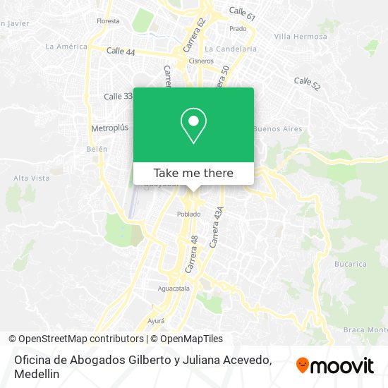 Oficina de Abogados Gilberto y Juliana Acevedo map
