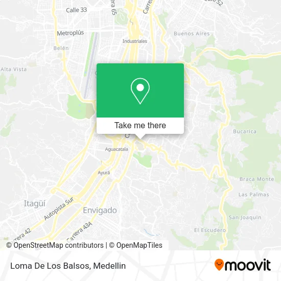 Loma De Los Balsos map