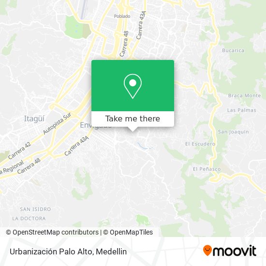 Mapa de Urbanización Palo Alto