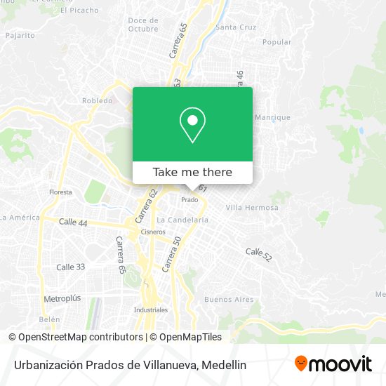 Urbanización Prados de Villanueva map