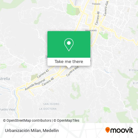 Urbanización Milan map