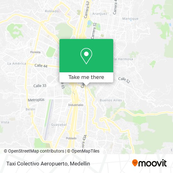 Taxi Colectivo Aeropuerto map