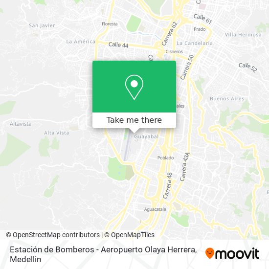 Estación de Bomberos - Aeropuerto Olaya Herrera map