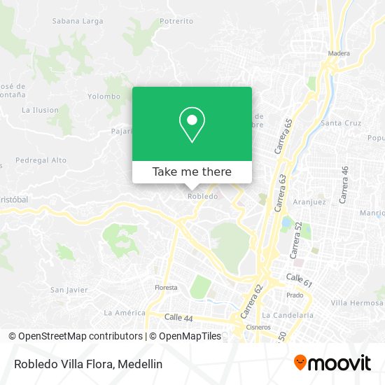 Robledo Villa Flora map