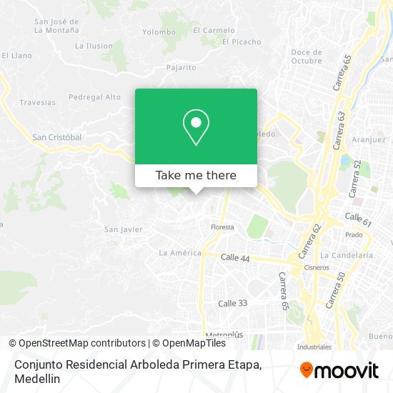Conjunto Residencial Arboleda Primera Etapa map