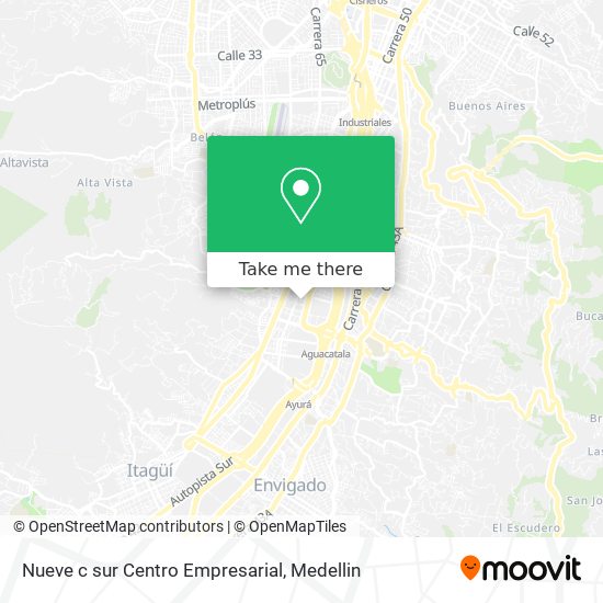 Nueve c sur Centro Empresarial map