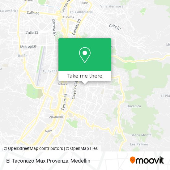 Mapa de El Taconazo Max Provenza