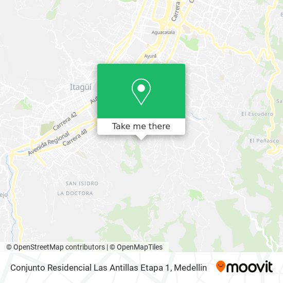 Conjunto Residencial  Las Antillas Etapa 1 map