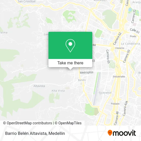 Barrio Belén Altavista map