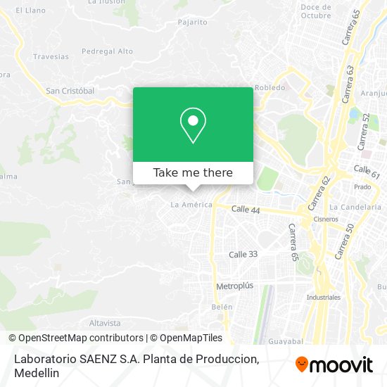 Laboratorio SAENZ S.A. Planta de Produccion map