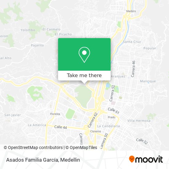 Asados Familia García map