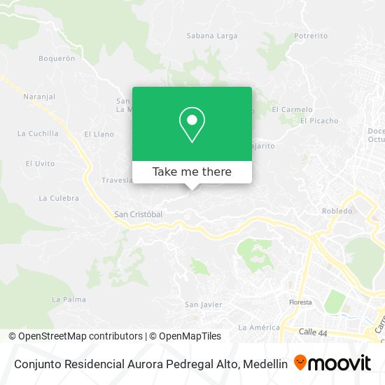 Conjunto Residencial Aurora Pedregal Alto map