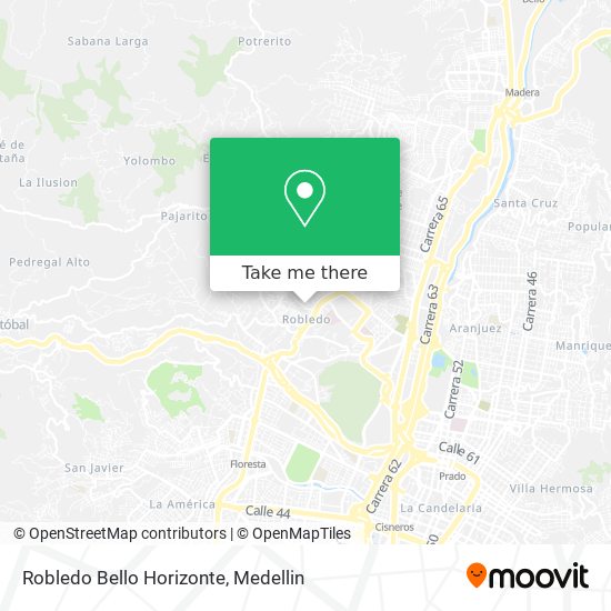 Robledo Bello Horizonte map