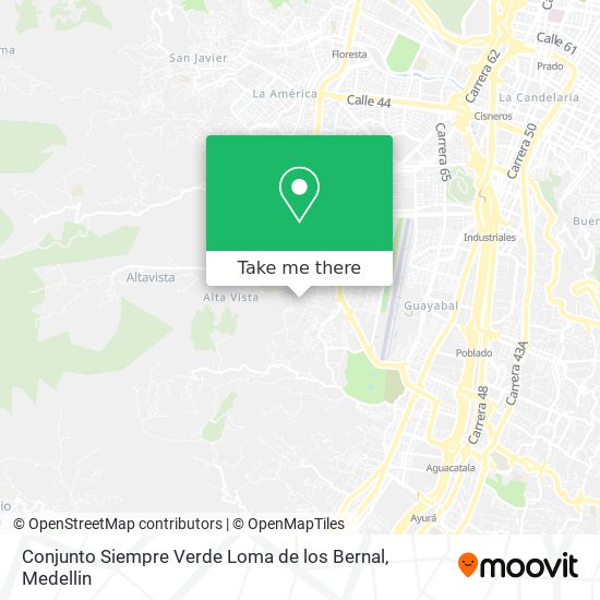 Conjunto Siempre Verde Loma de los Bernal map