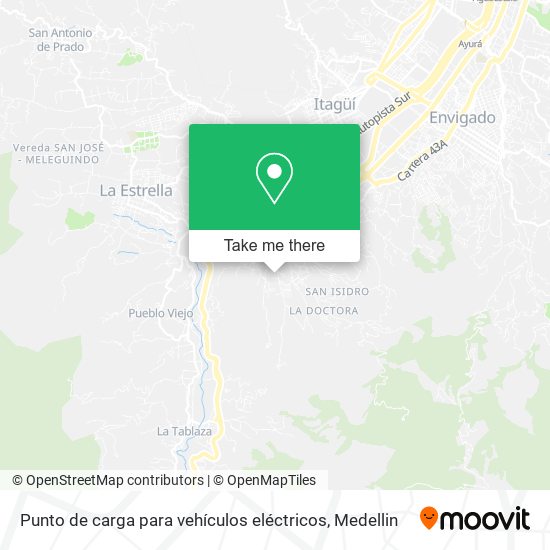 Mapa de Punto de carga para vehículos eléctricos