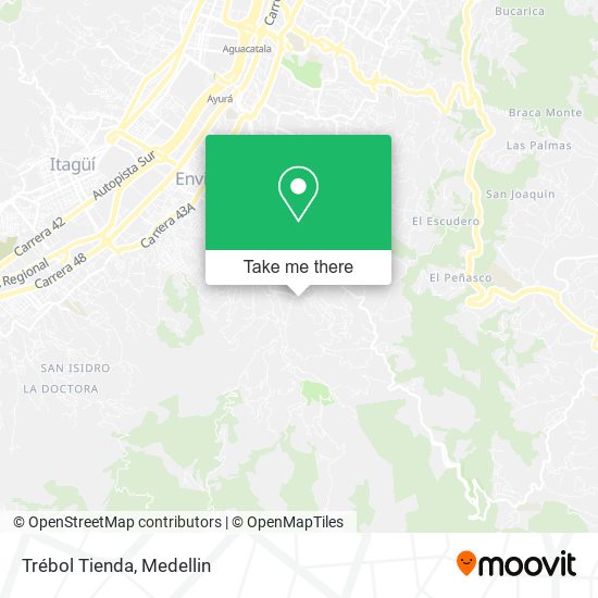 Mapa de Trébol Tienda