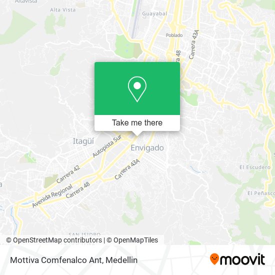Mottiva Comfenalco Ant map