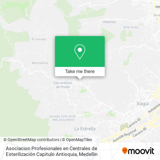 Asociacion Profesionales en Centrales de Esterilización Capitulo Antioquia map