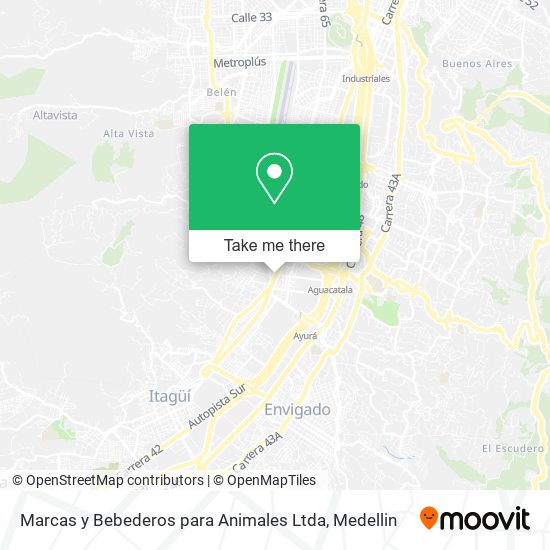 Marcas y Bebederos para Animales Ltda map